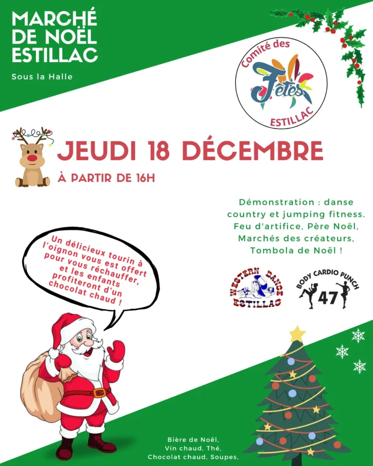 Marché De Noel mairie d'Estillac 2025